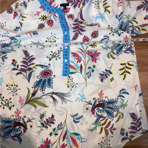 Talbots Floral Long Sleeve Blouse Large petite - Picture 11 of 12